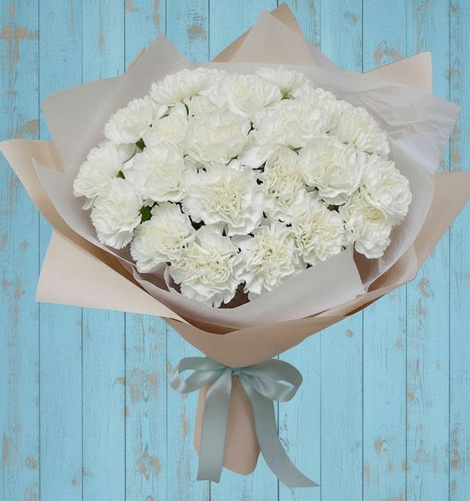 Букет цветов из: Гвоздики в Шаховской