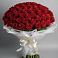 Букет 101 Красная роза Блэк Мэджик в Шаховской