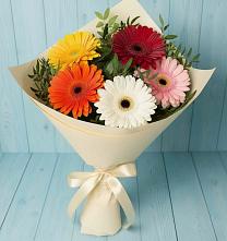 Букет цветов из:  Герберы в Шаховской