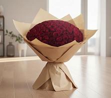 Букет 101 Красная роза в Шаховской