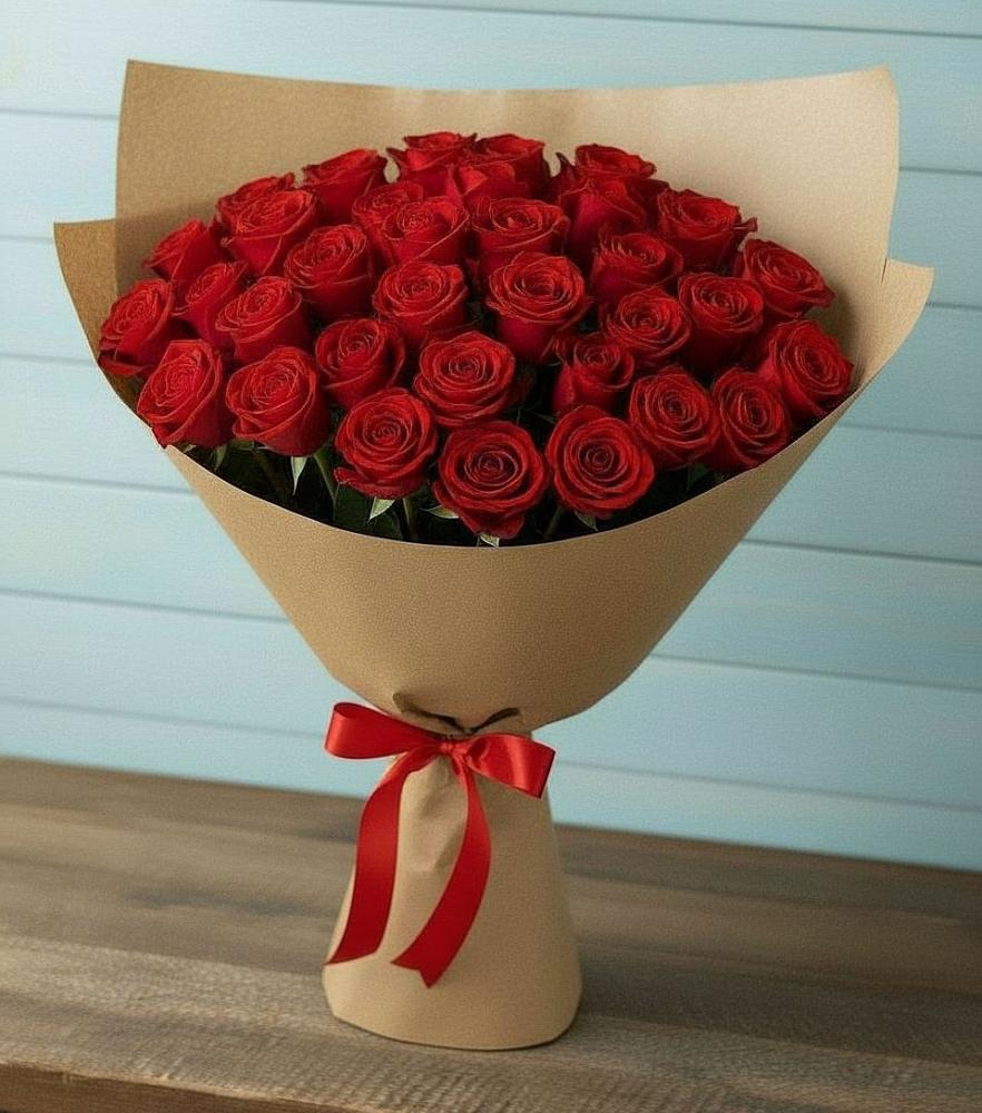 Букет Красные розы Милано в Шаховской