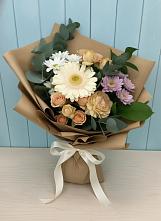 Букет цветов из:  Герберы и Хризантемы в Шаховской