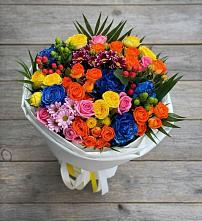 Букет цветов из:  Розы и Хризантемы в Шаховской