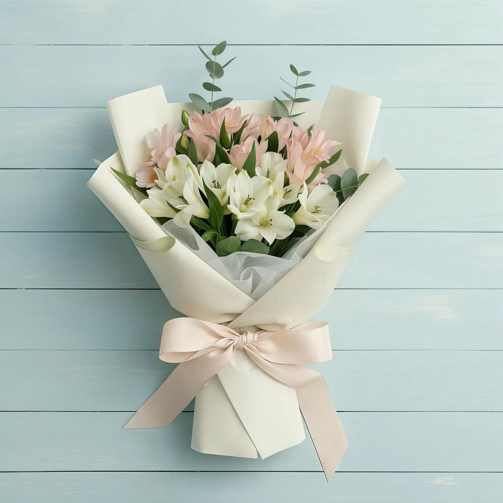 Букет цветов из: Альстромерии в Шаховской