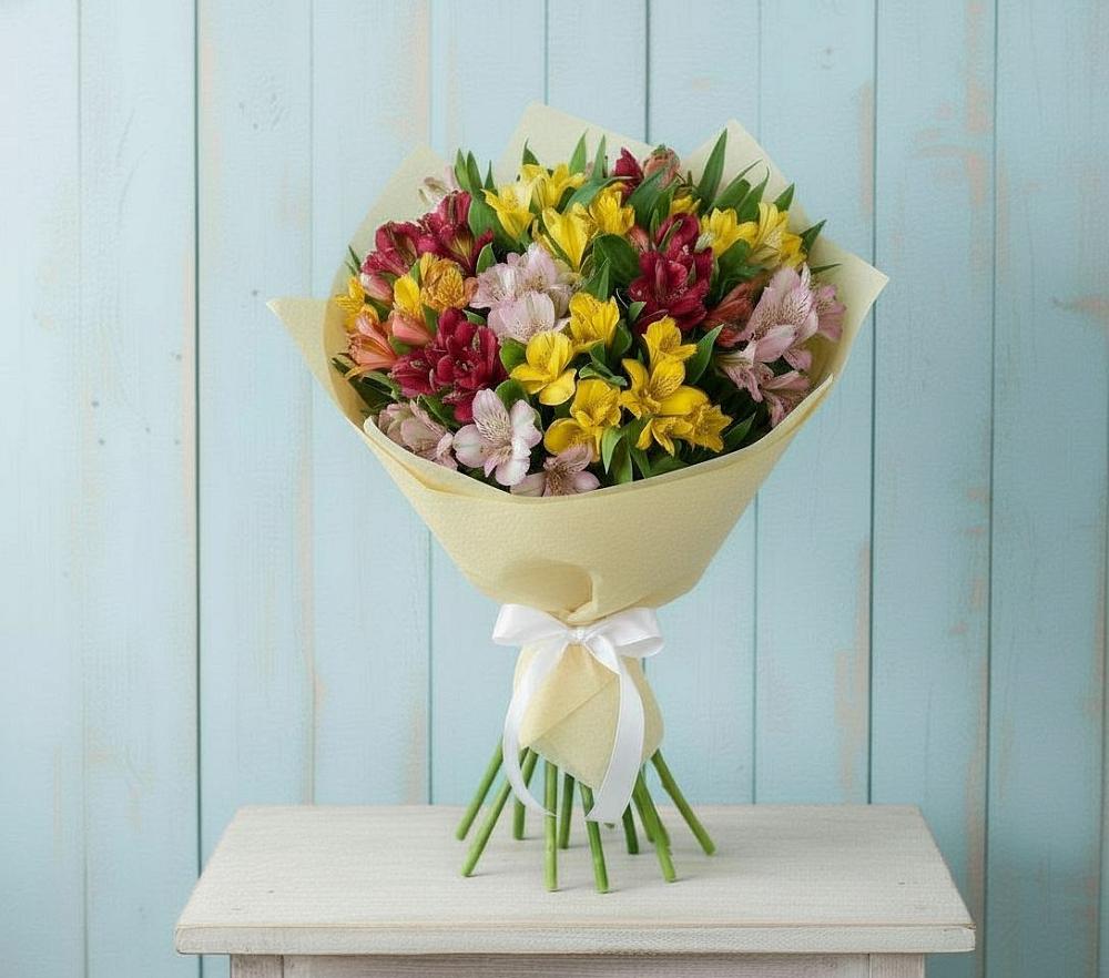 Букет цветов из: Альстромерии в Шаховской
