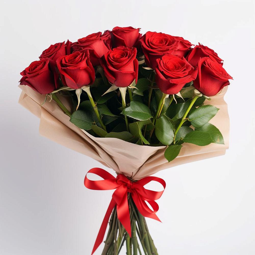 Букет 11 Красных роз Эдлесс Лав в Шаховской